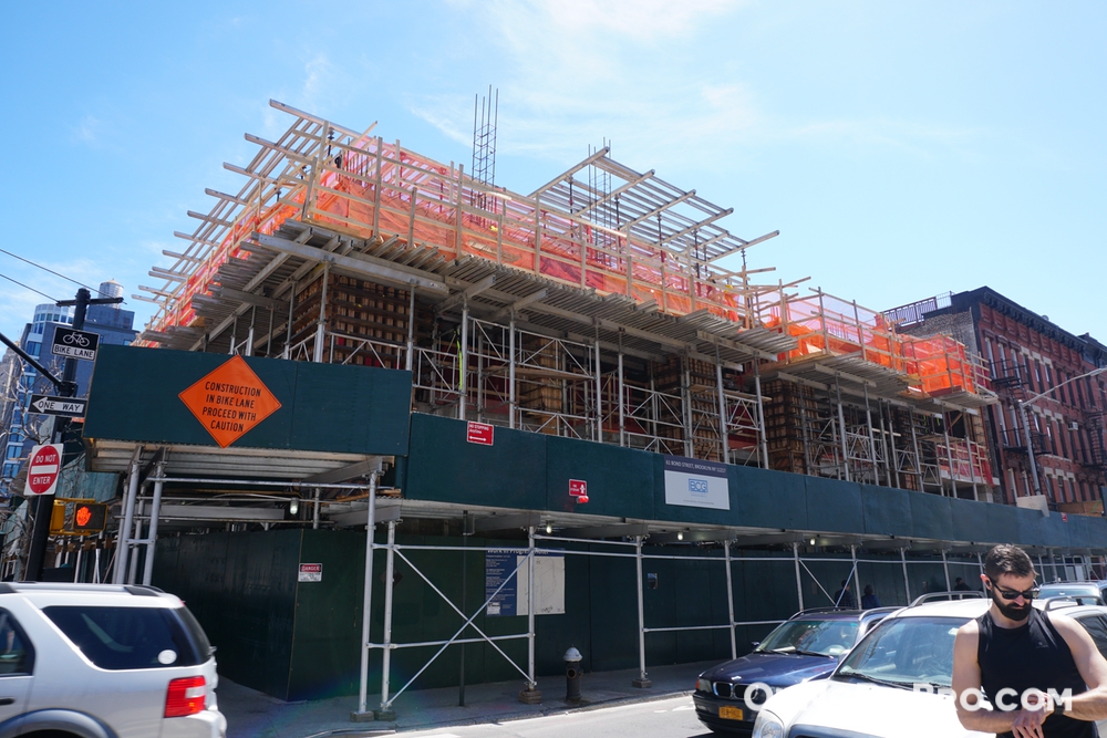 More construction pictures at 61 Bond