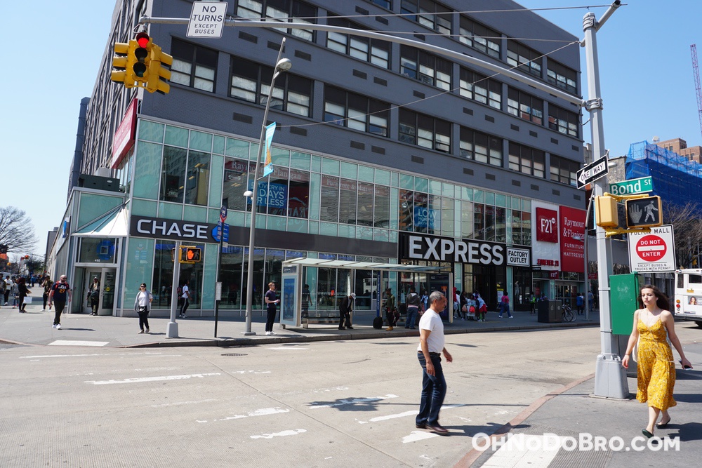 Storefronts on Fulton Mall in Downtown Brooklyn